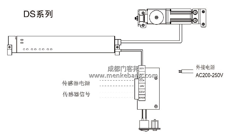 感應(yīng)自動(dòng)門(mén)控制器接線圖解
